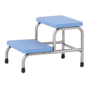 2-Step Footstool Stainless Steel F-36-1